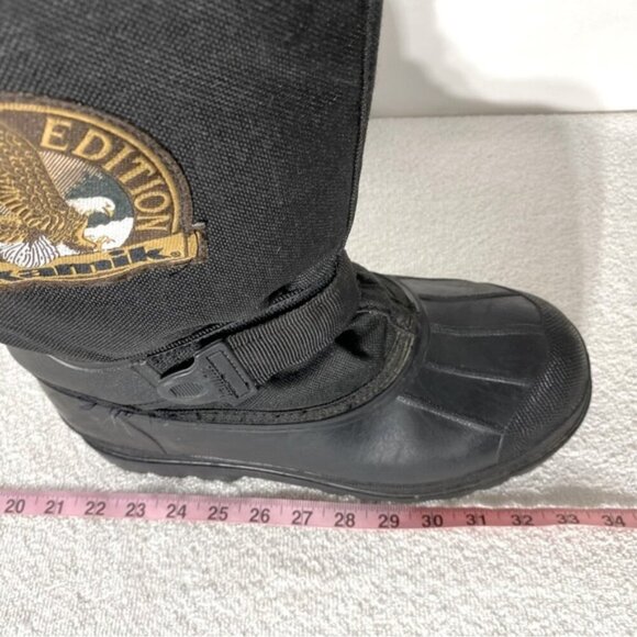 Vintage Kamik Black Limited Edition Embroidered Insulated Winter Boots 9 - Picture 12 of 13